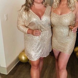 Gold Sequin Dress